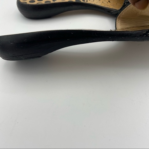 Kate Spade Toby Polka Dot Canvas Leather Flat 7.5B - Picture 8 of 12